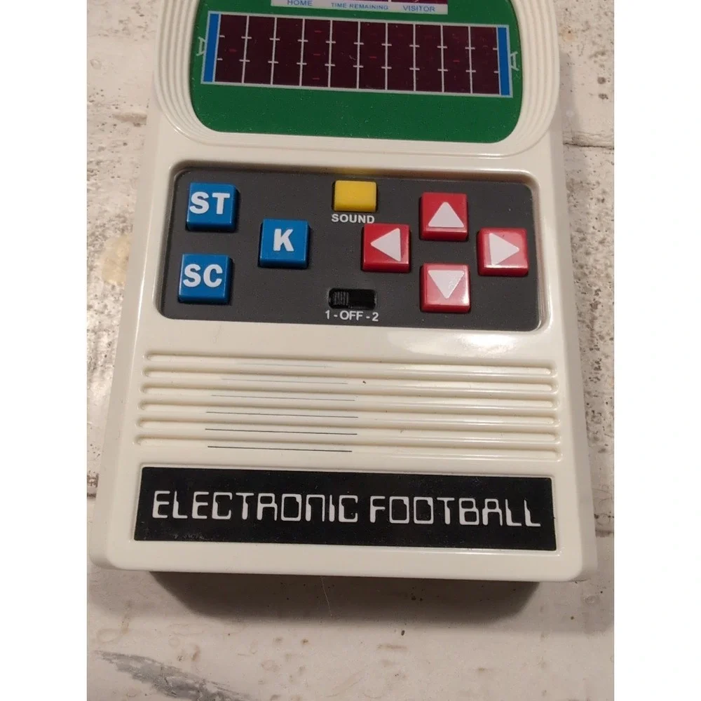 Basic Fun Retro Electronic Football Handheld Game, One Size - White Tested Works